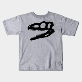 JW Pyroraptor skull - black Kids T-Shirt